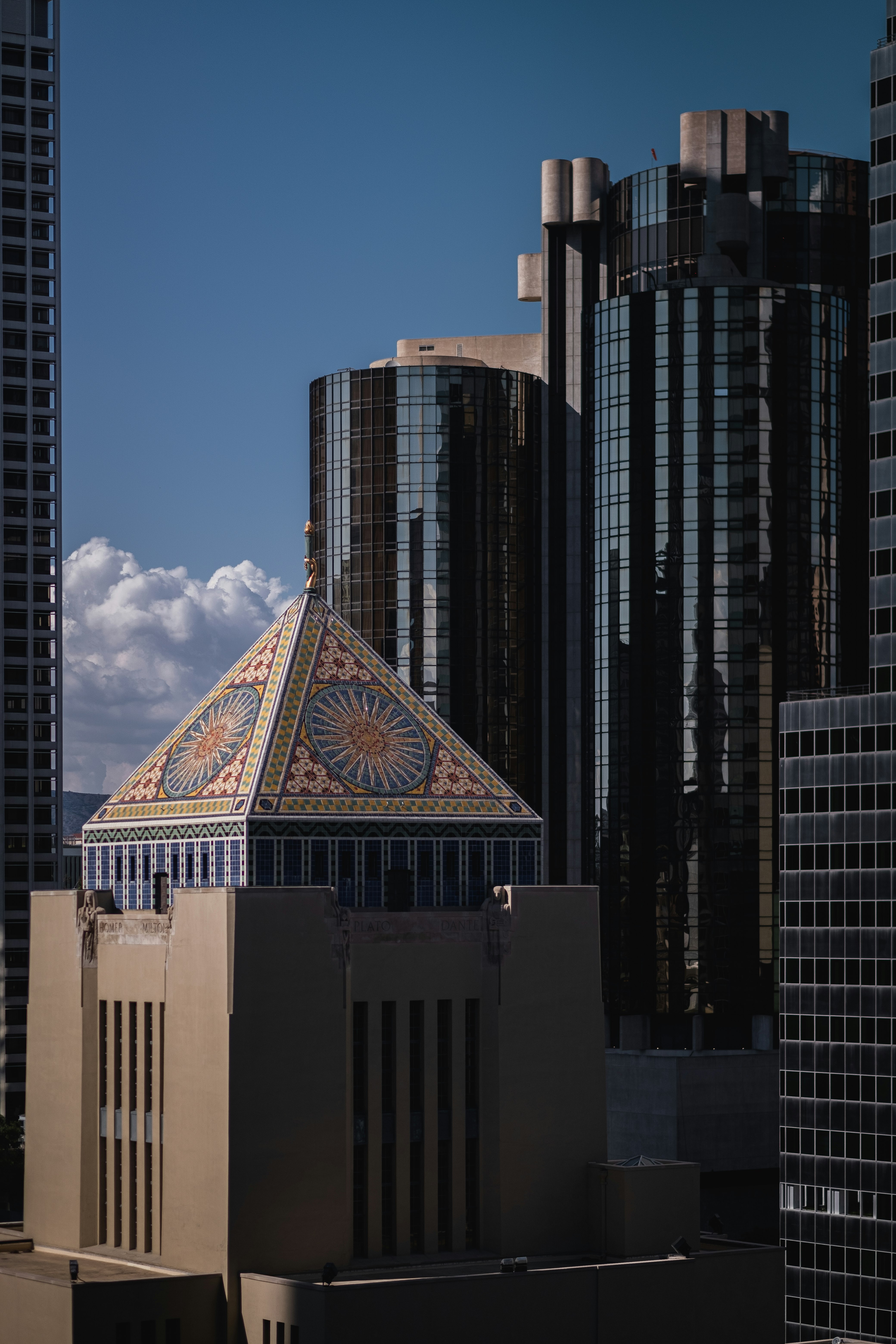 brown and black high rise buildings